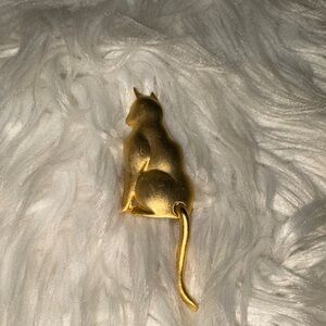 Golden Cat Figurine by [Brand] JJ Jonette